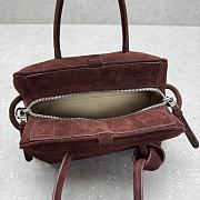 Jacquemus The small Turismo tote bag coffee brown - 6