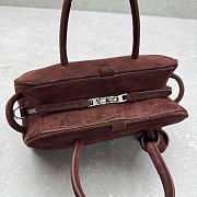 Jacquemus The small Turismo tote bag coffee brown - 5