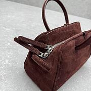 Jacquemus The small Turismo tote bag coffee brown - 4