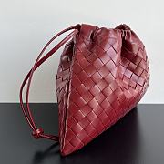 Bottega Veneta Nappa Intrecciato Medium Dustbag Dark Red - 2