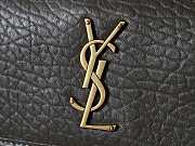 YSL | Niki Medium leather shoulder bag gold hardware khaki - 6