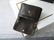 YSL | Niki Medium leather shoulder bag gold hardware khaki - 3
