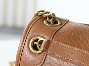 YSL | Niki Medium leather shoulder bag gold hardware brown  - 6