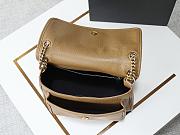 YSL | Niki Medium leather shoulder bag gold hardware tan brown - 5