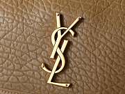 YSL | Niki Medium leather shoulder bag gold hardware tan brown - 3