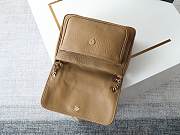 YSL | Niki Medium leather shoulder bag gold hardware tan brown - 2