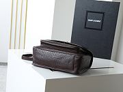YSL | Niki Medium leather shoulder bag gold hardware deep brown - 5