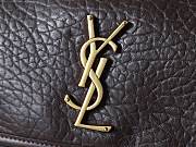 YSL | Niki Medium leather shoulder bag gold hardware deep brown - 4