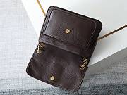 YSL | Niki Medium leather shoulder bag gold hardware deep brown - 3