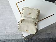 YSL | Niki baby leather shoulder bag gold hardware white - 5