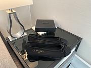 Chanel Black CC Cap Toe Jersey Flat Ballerina 01 - 3