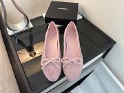 Chanel Black CC Cap Toe Jersey Flat Ballerina 02 - 1