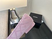 Chanel Black CC Cap Toe Jersey Flat Ballerina 02 - 4