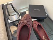 Chanel Black CC Cap Toe Jersey Flat Ballerina 03 - 6