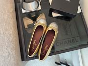 Chanel Black CC Cap Toe Jersey Flat Ballerina 06 - 5