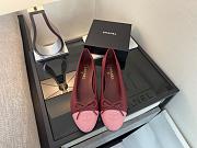Chanel Black CC Cap Toe Jersey Flat Ballerina 07 - 1