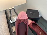 Chanel Black CC Cap Toe Jersey Flat Ballerina 07 - 3