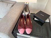 Chanel Black CC Cap Toe Jersey Flat Ballerina 07 - 2