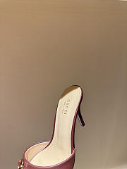 GUCCI | Metal Buckle Mid Heel Elegant Women Burgundy - 2