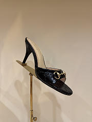 GUCCI | Metal Buckle Mid Heel Elegant Women Black - 4