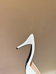 GUCCI | Metal Buckle Mid Heel Elegant Women White - 5