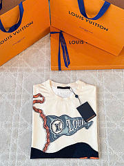 LOUIS VUITTON | Wave Graphic T-Shirt Beige - 2