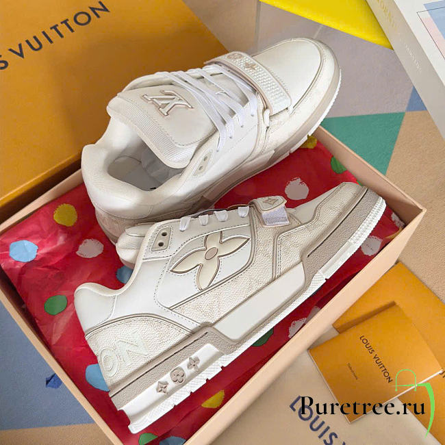 LOUIS VUITTON | LV Trainer Sneakers Beige - 1
