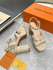 LOUIS VUITTON | Maya Platform Sandal Natural - 5