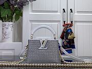 LOUIS VUITTON | Nano Capucines East-West Silver crystal - 1