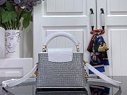 LOUIS VUITTON | Nano Capucines East-West Silver crystal - 4