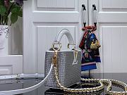 LOUIS VUITTON | Nano Capucines East-West Silver crystal - 3