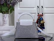 LOUIS VUITTON | Mini Capucines East-West Silver crystal - 4