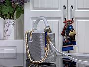 LOUIS VUITTON | Mini Capucines East-West Silver crystal - 5
