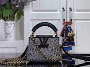 LOUIS VUITTON | Nano Capucines East-West Black crystal - 1