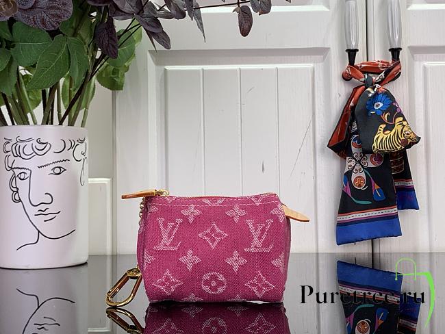 LOUIS VUITTON | Trousse Speedy Wallet Fuchsia Denim - 1