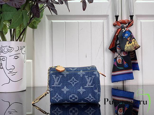 LOUIS VUITTON | Trousse Speedy Wallet Blue Denim - 1