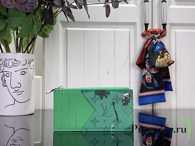 LOUIS VUITTON | Card Holder In Green  - 1