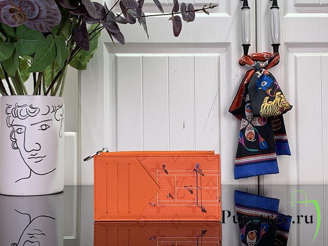 LOUIS VUITTON | Card Holder In Orange - 1