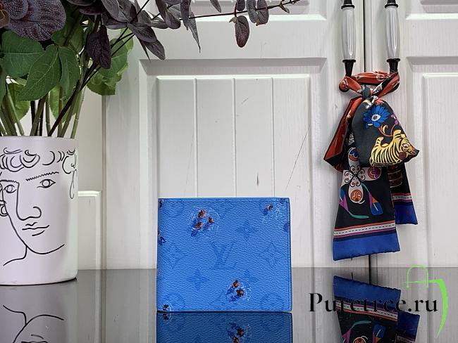 LOUIS VUITTON | Pocket agenda cover in blue - 1