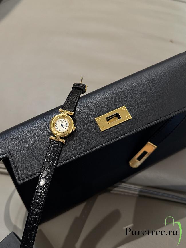 Cartier Colisee gold-gilt quartz black - 1