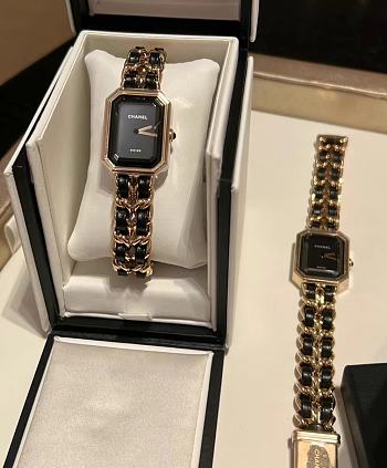 CHANEL | PREMIÈRE ICONIC CHAIN ​​WATCH BLACK/GOLD