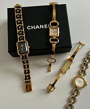 CHANEL | PREMIÈRE ICONIC CHAIN ​​WATCH BLACK/GOLD - 2