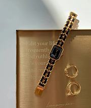 CHANEL | PREMIÈRE ICONIC CHAIN ​​WATCH BLACK/GOLD - 4