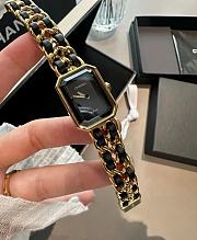CHANEL | PREMIÈRE ICONIC CHAIN ​​WATCH BLACK/GOLD - 3