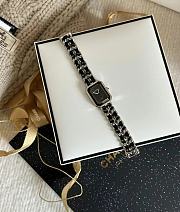 CHANEL | PREMIÈRE ICONIC CHAIN ​​WATCH BLACK/SILVER - 1