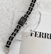 CHANEL | PREMIÈRE ICONIC CHAIN ​​WATCH BLACK/SILVER - 5
