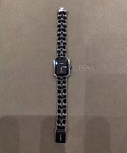CHANEL | PREMIÈRE ICONIC CHAIN ​​WATCH BLACK/SILVER - 4