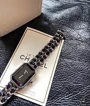 CHANEL | PREMIÈRE ICONIC CHAIN ​​WATCH BLACK/SILVER - 3
