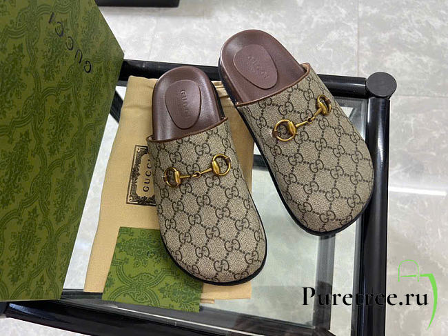 GUCCI | GG Slipper Horsebit Sandals - 1