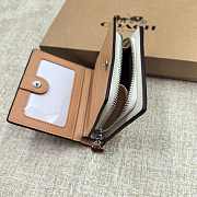 Coach Snap Wallet In Signature Canvas With Cherry 03 - 5